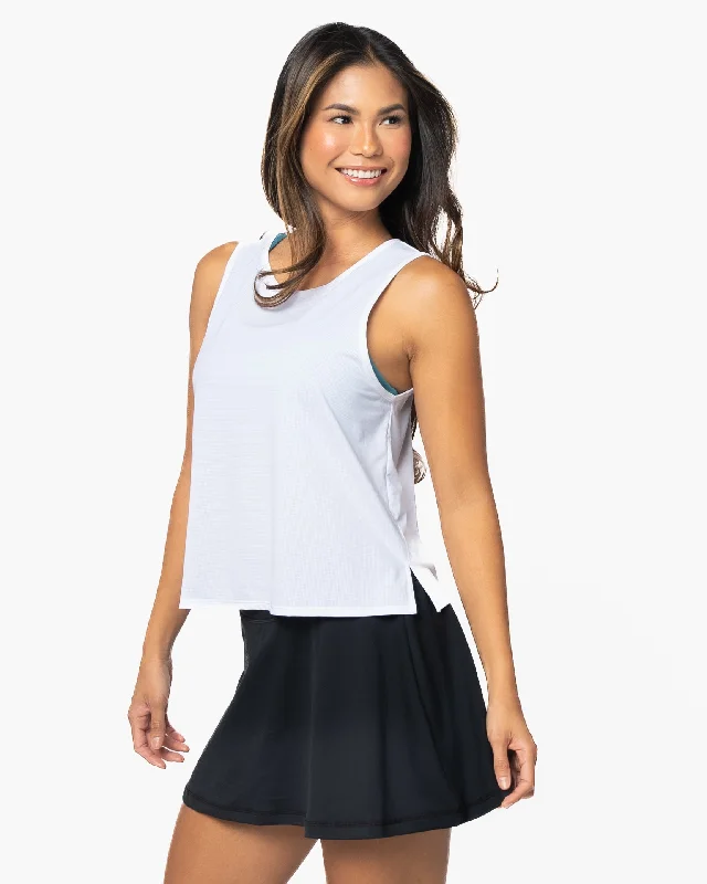 Breathetech Open Back Tank - White