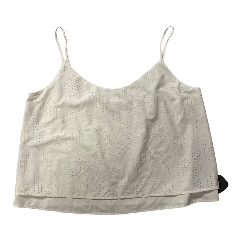 Cream Athletic Tank Top Athleta, Size M