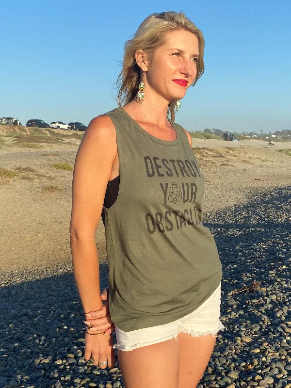 Destroy Your Obstacles Boyfriend Tee