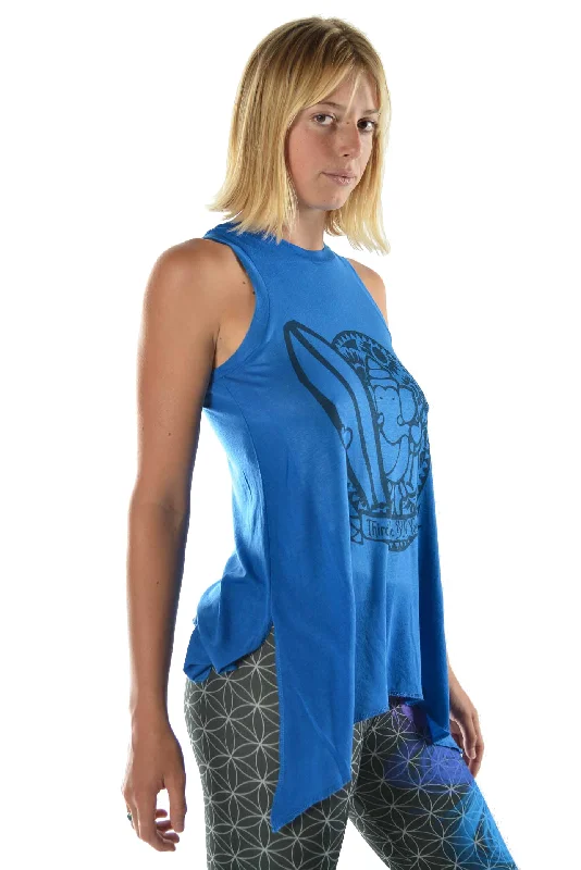 Flowy Shark Bite Sleeveless Tee  ""Third Eye Surf""