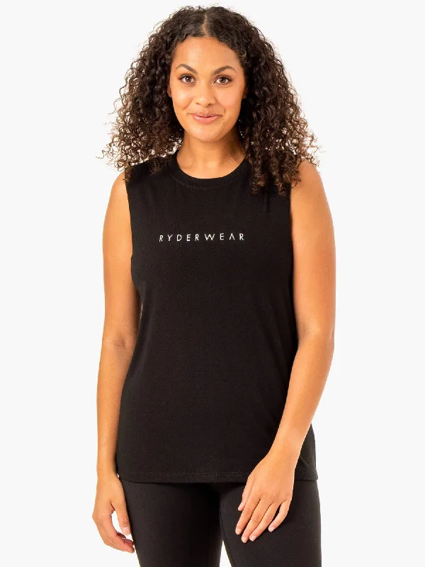 Foundation Muscle Tank - Black