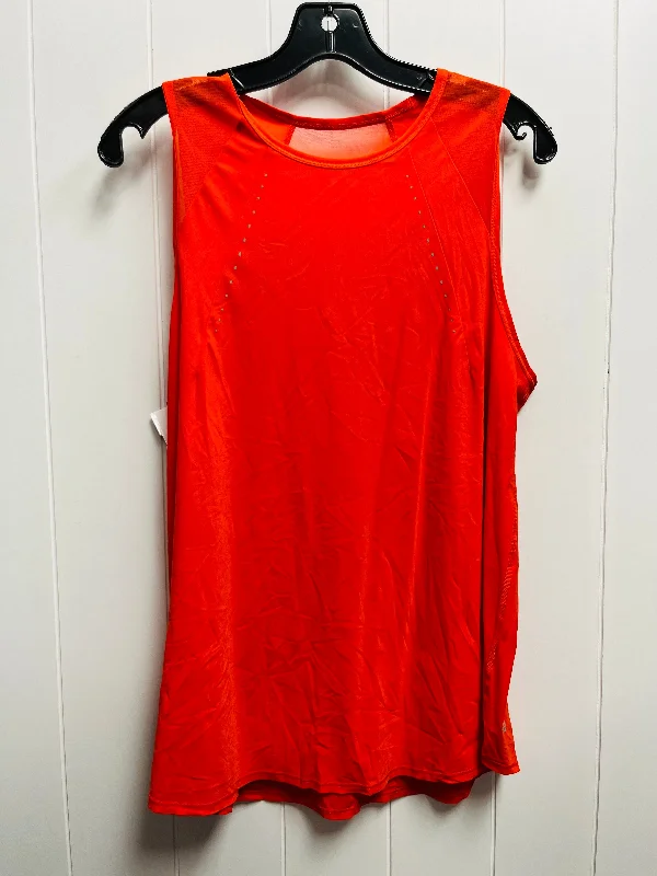 Orange Athletic Tank Top Lululemon, Size L