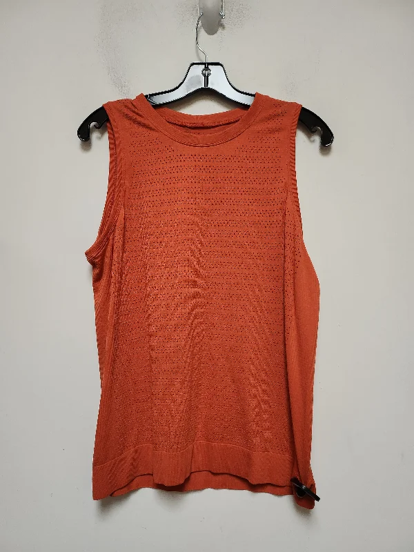 Orange Athletic Tank Top Lululemon, Size M