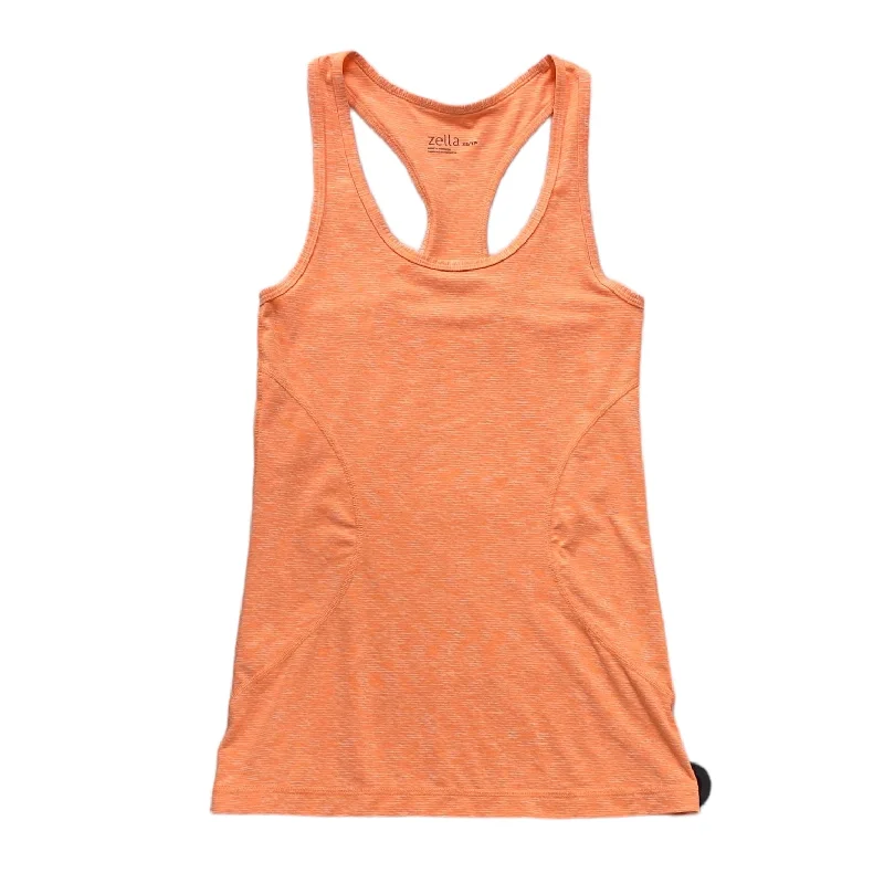 Orange Athletic Tank Top Zella, Size Xs