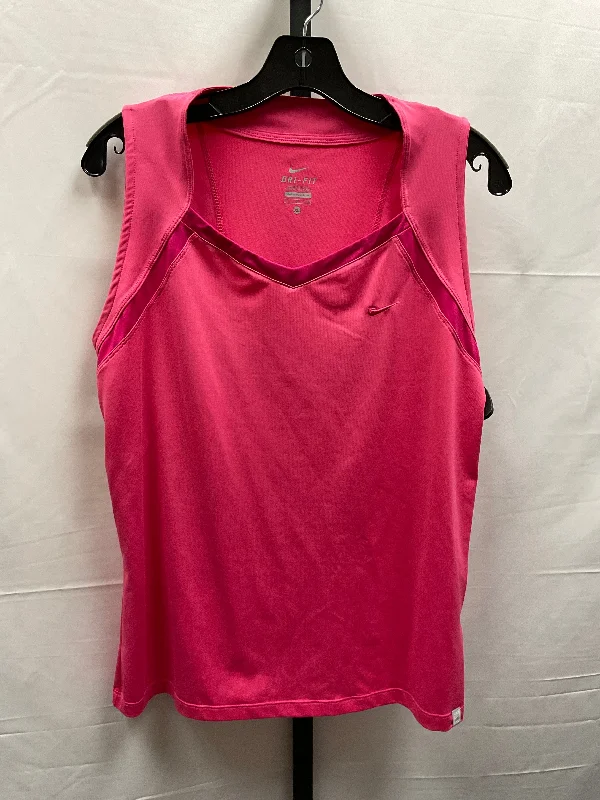 Pink Athletic Tank Top Nike Apparel, Size Xl