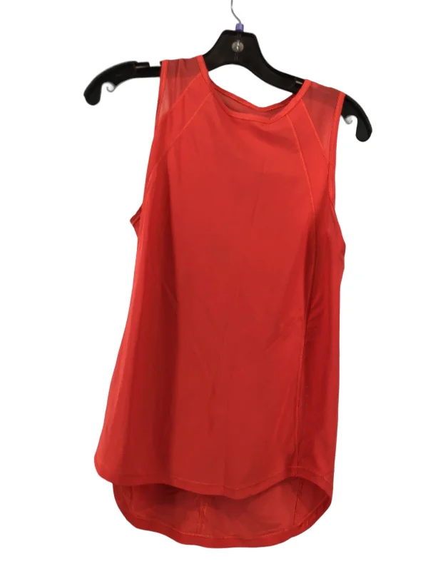 Red Athletic Tank Top Lululemon, Size 6