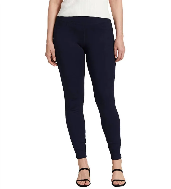 Ricki Mid Rise Legging In Navy