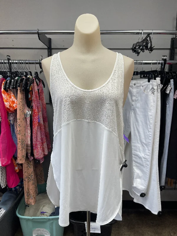 White Athletic Tank Top Lululemon, Size 10