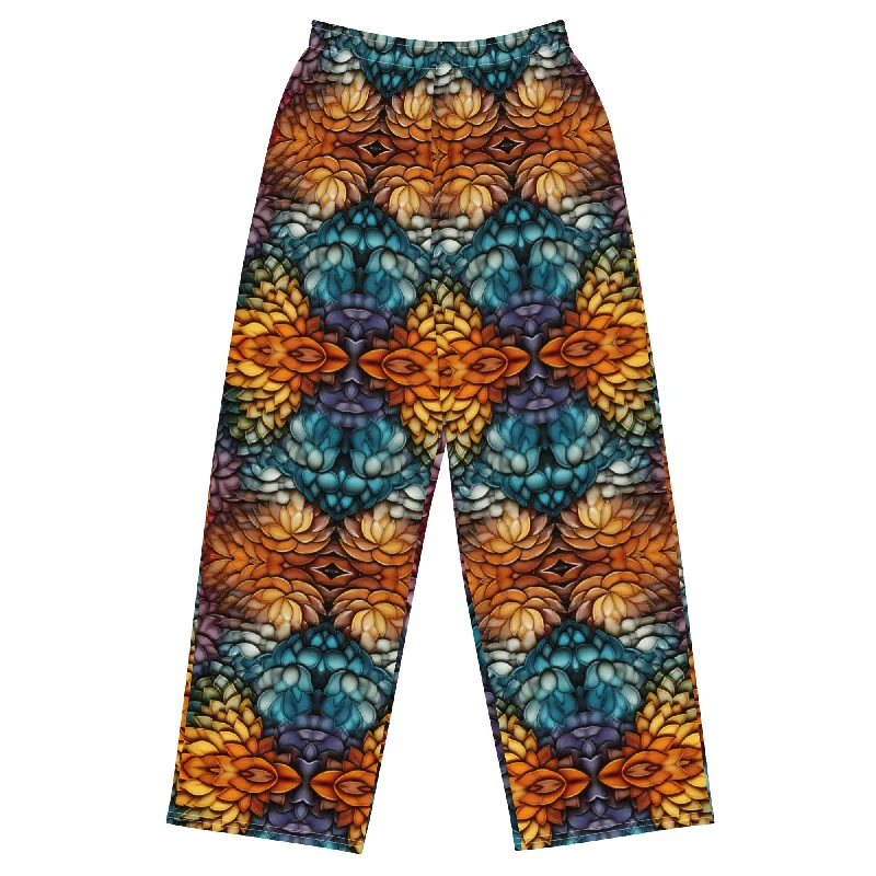 All-over print unisex wide-leg pants