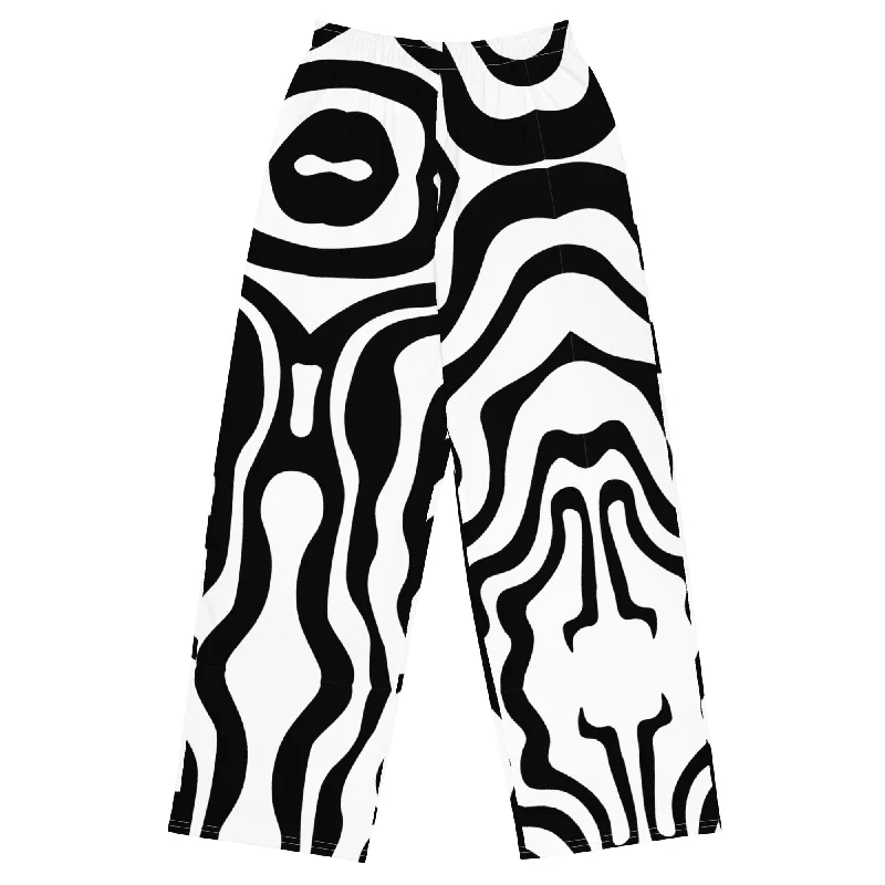 All-over print unisex wide-leg pants