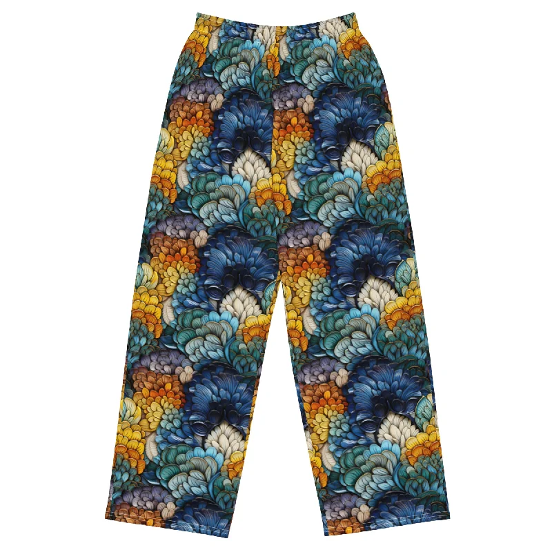 All-over print unisex wide-leg pants