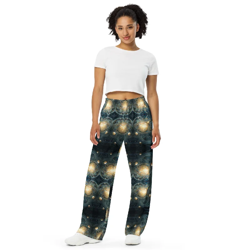 All-over print unisex wide-leg pants