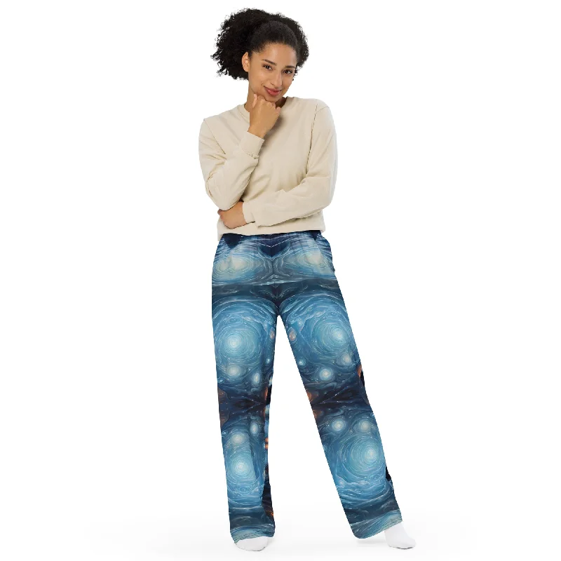 All-over print unisex wide-leg pants