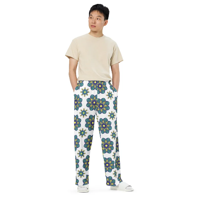 All-over print unisex wide-leg pants