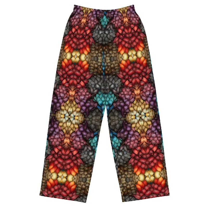 All-over print unisex wide-leg pants