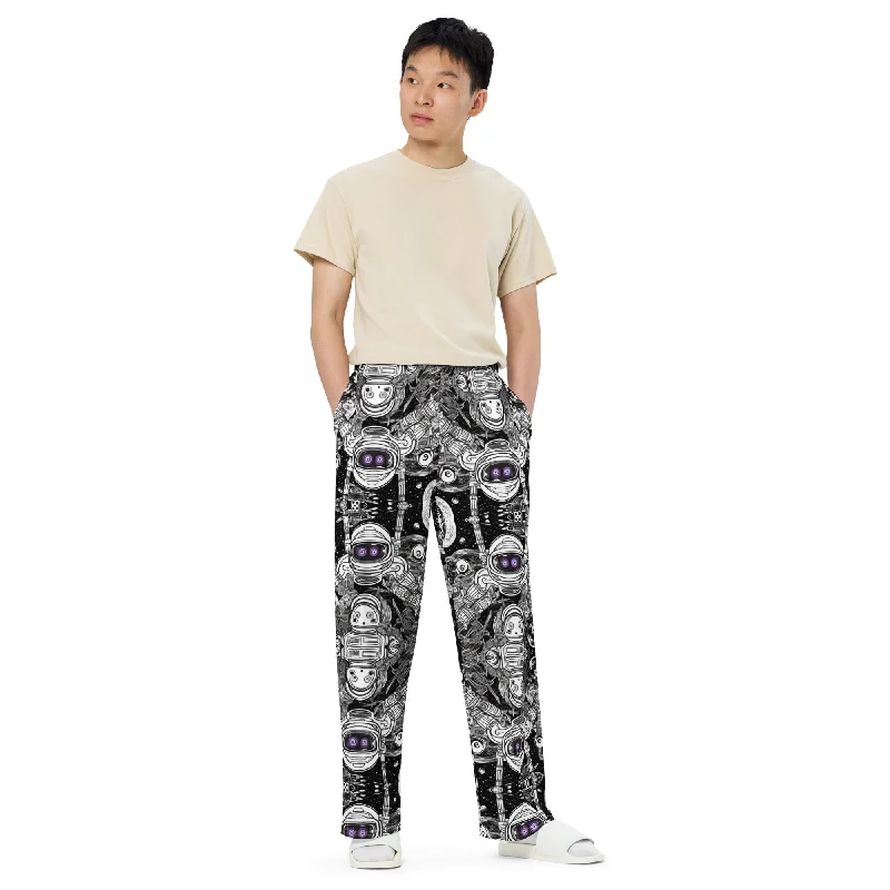 All-over print unisex wide-leg pants