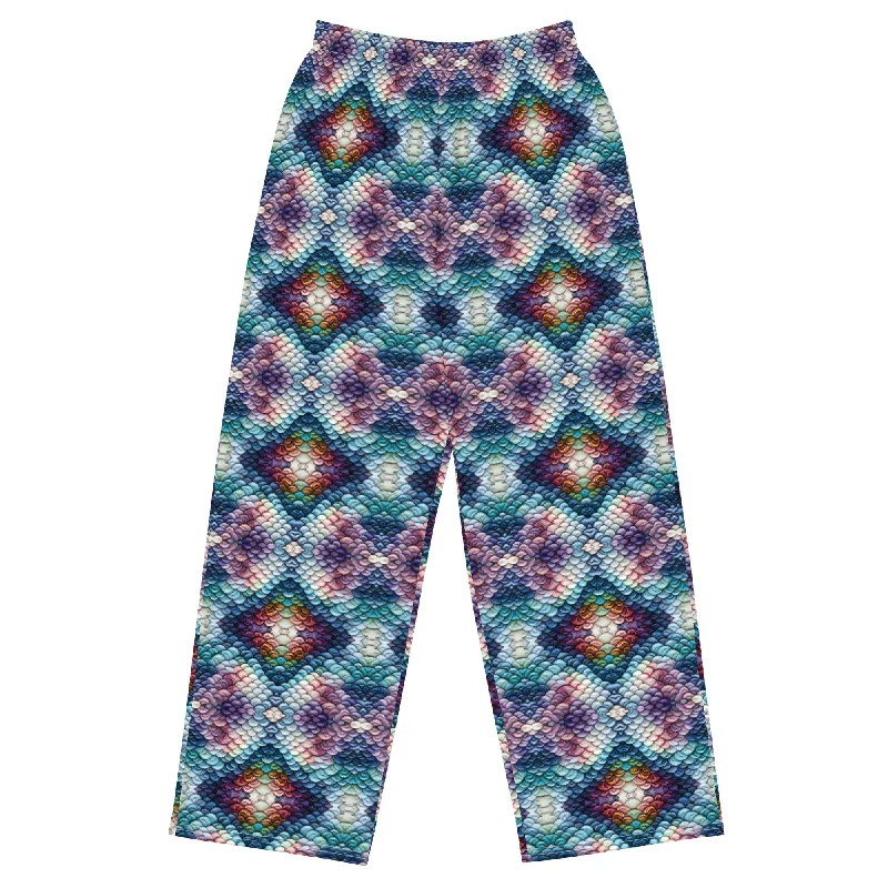 All-over print unisex wide-leg pants