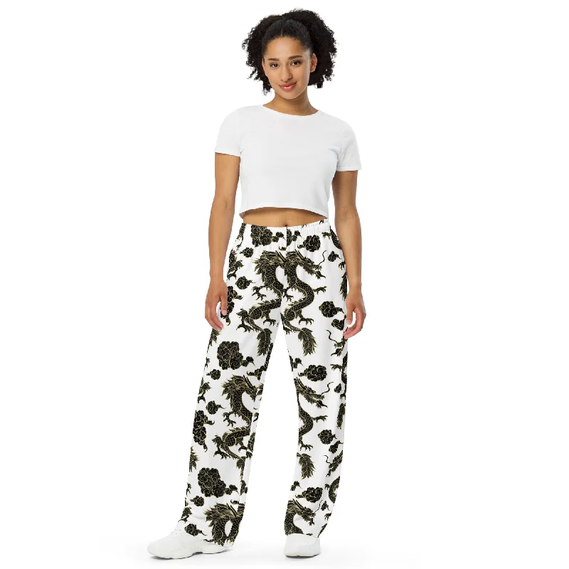 All-over print unisex wide-leg pants