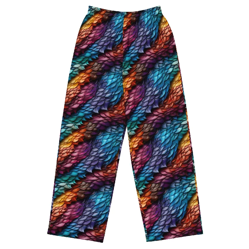 All-over print unisex wide-leg pants