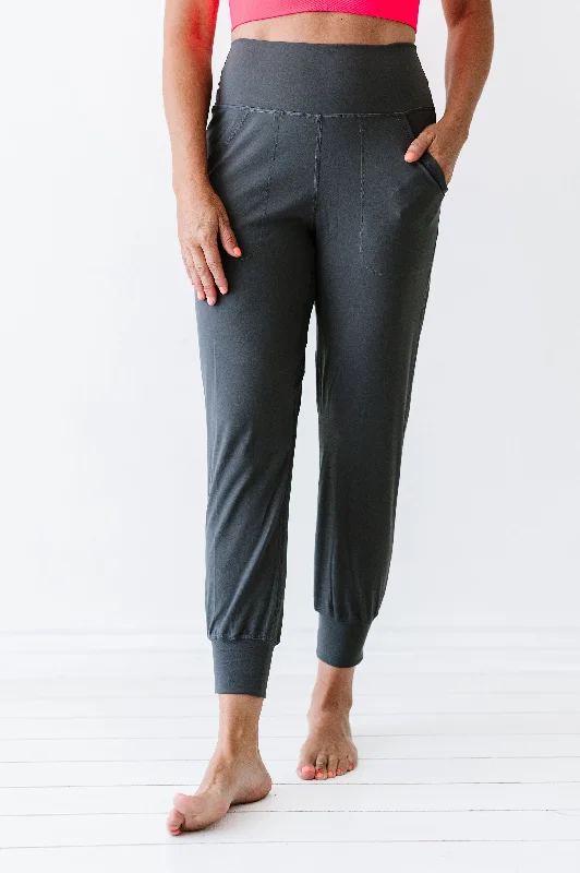 CC Custom Yoga Joggers | Charcoal