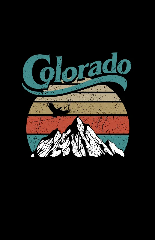 Colorado Mountain Crop Top Grey