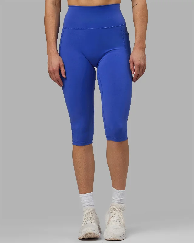 Fusion 3/4 Length Leggings - Power Cobalt