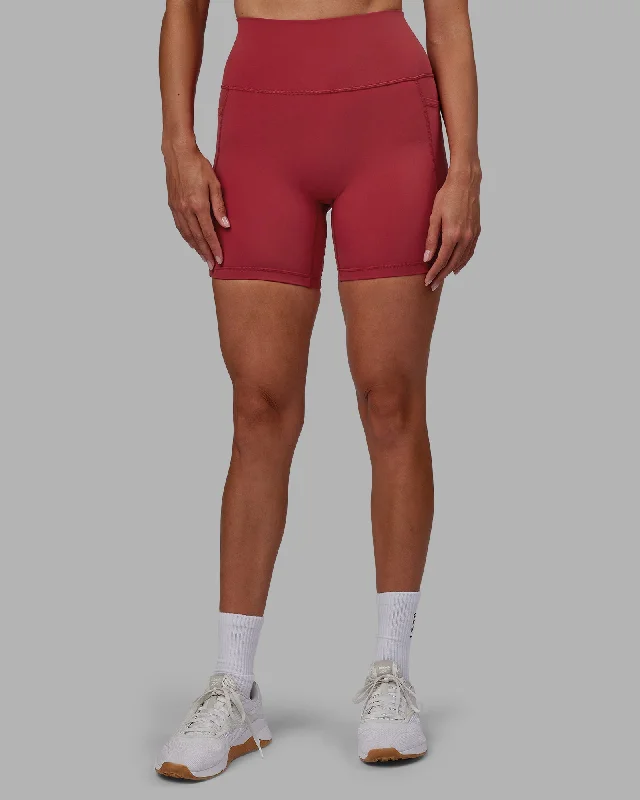 Fusion Mid-Length Shorts - Claret