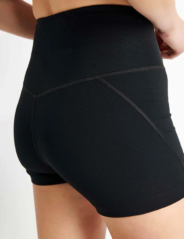 High Waisted Run Short - Black