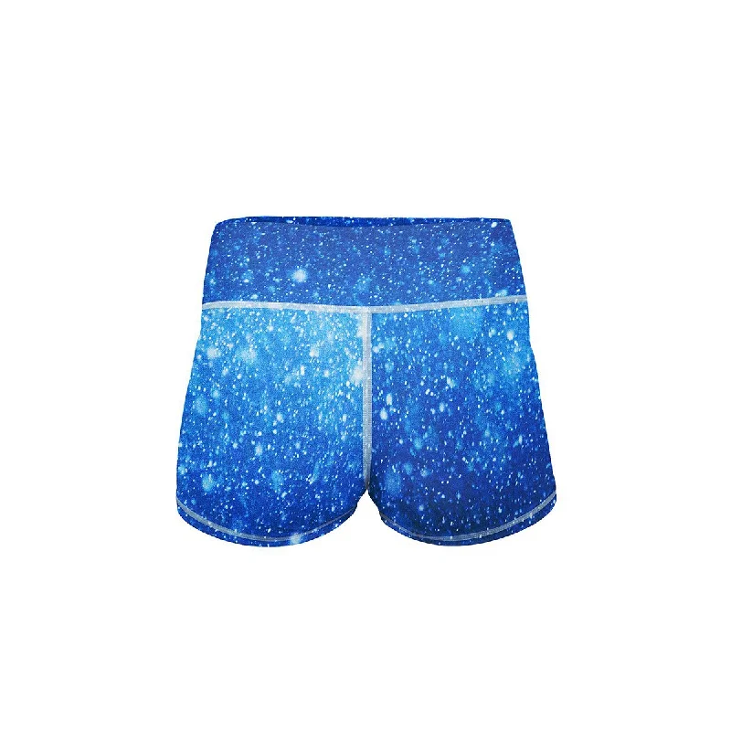 Ice Blue Yoga Shorts