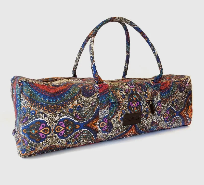 Kindfolk Patterned Yoga Mat Duffel Bag (Celestial Print XL)