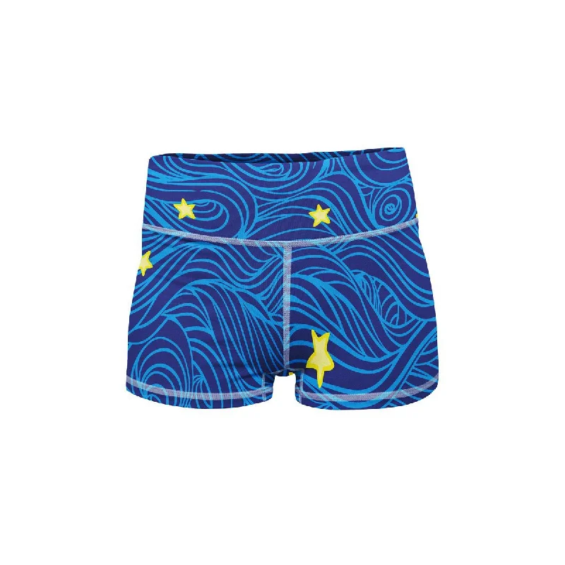 Ocean Stars Yoga Shorts