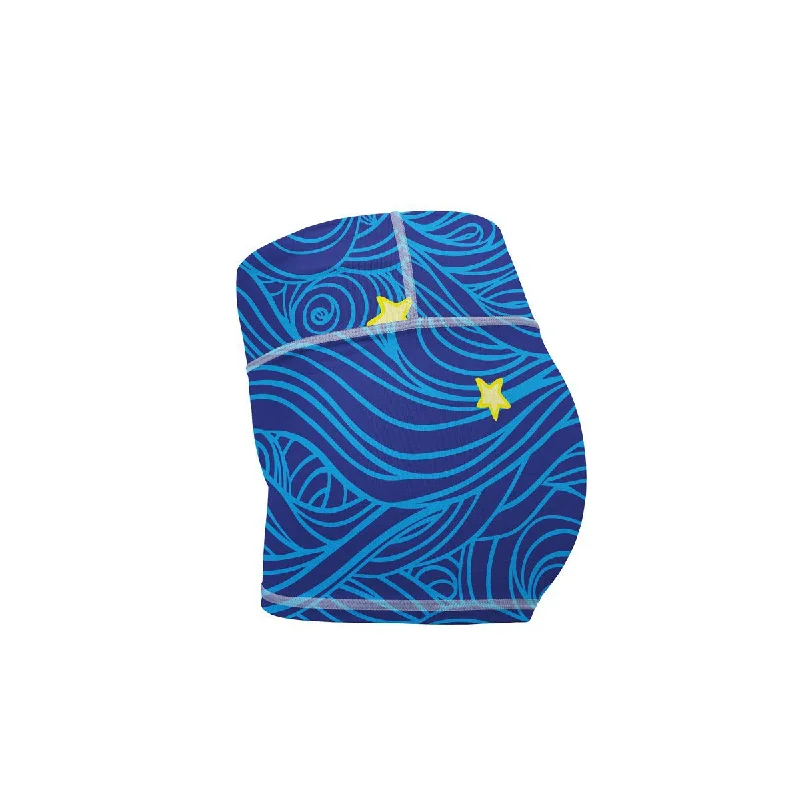 Ocean Stars Yoga Shorts