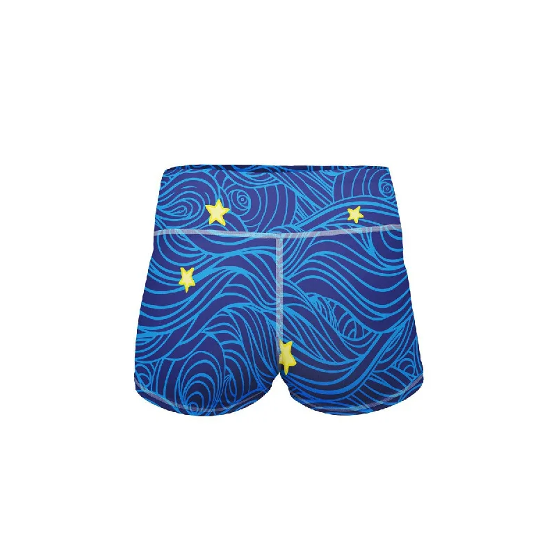 Ocean Stars Yoga Shorts