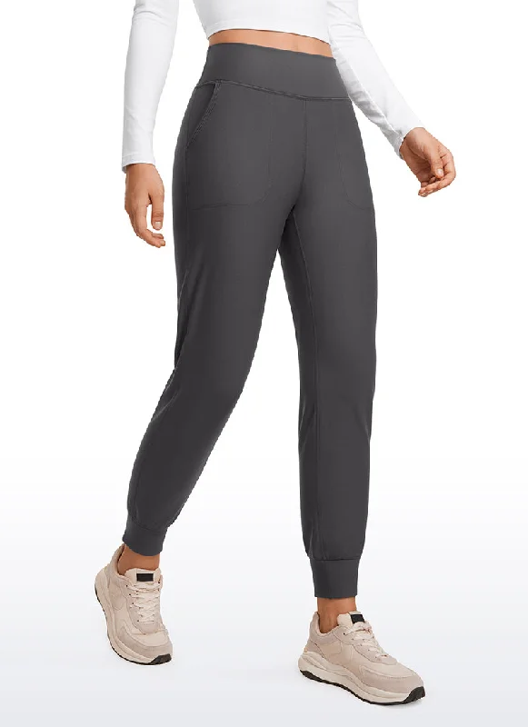 Fleece Lined Soft Workout Joggers with Pockets 27.5""