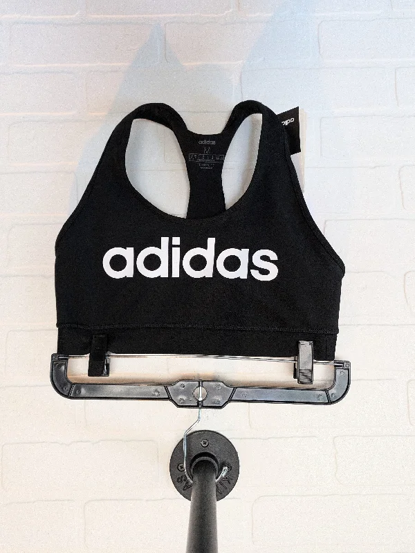 Black Athletic Bra Adidas, Size M