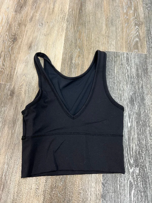 Black Athletic Tank Bra Lululemon, Size S