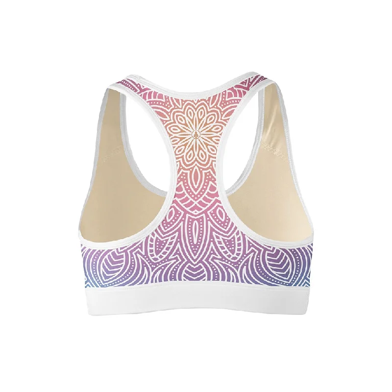 Bright Vibes Mandala Sports Bra