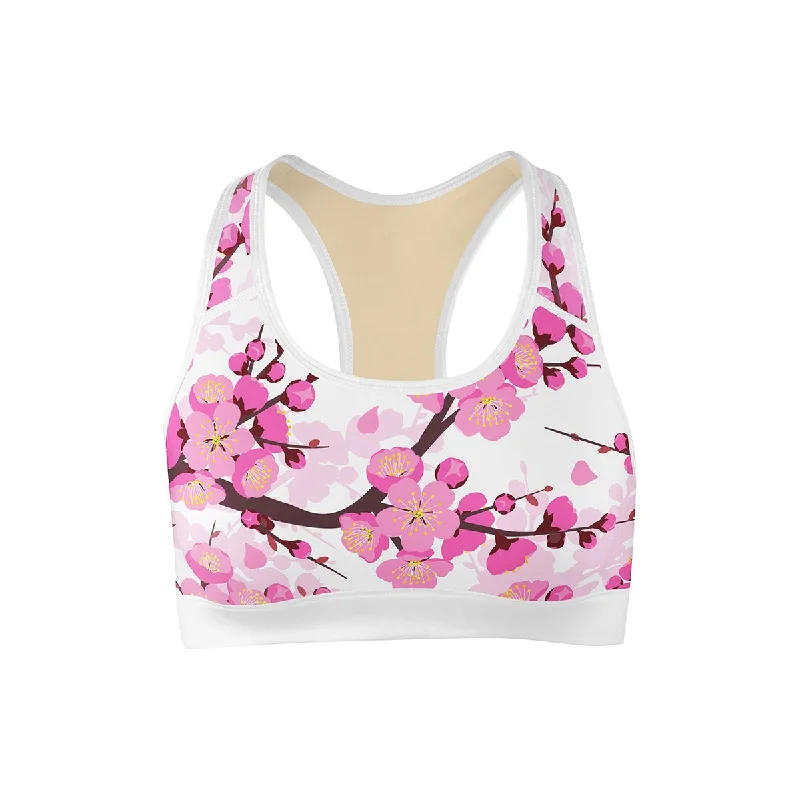 Cherry Blossom Sports Bra