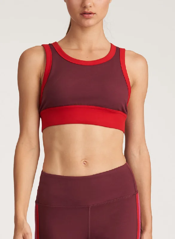 Color Block Side Wrap Bra - FINAL SALE