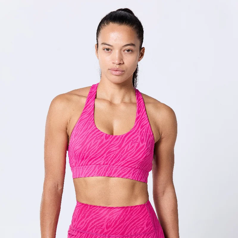 Core Agile Bra 2.0 - Beetroot Purple Print