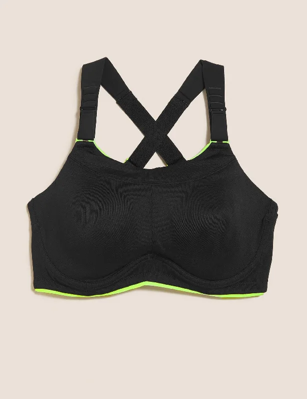 Extra High Impact Serious Sports Bra B-G - Black