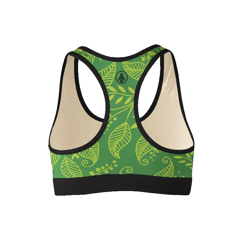 Green Leaf Sports Bra