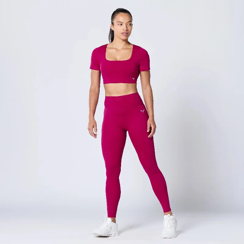 High Impact Anti-Slip Bra Top - Cerise