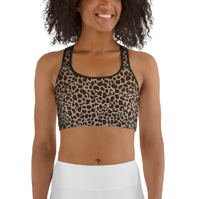 Leopard Womens Sports Bra