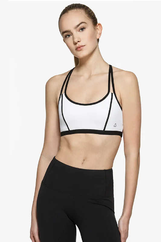 Metro Light Impact Bra I - Black/White