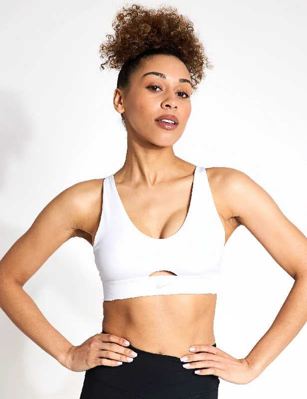 Indy Plunge Cutout Sports Bra - White/Photon Dust