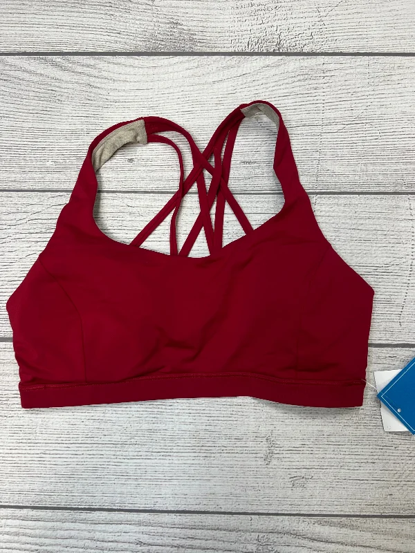 Red Athletic Bra Lululemon, Size 10