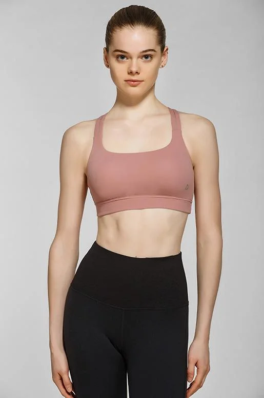 Taisha Light Impact Bra- Neutral Rose