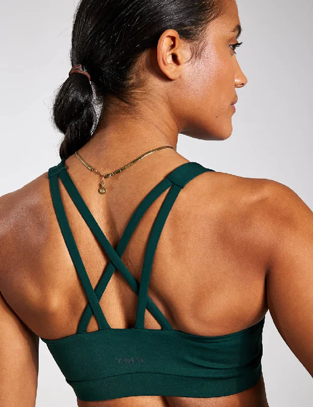 Spark Cross Strap Bra - Rainforest