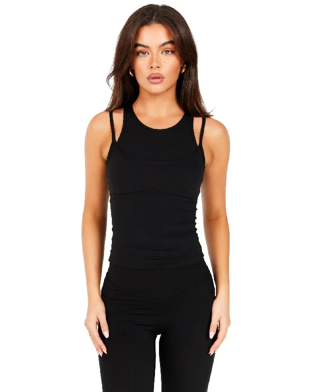 Aura Double Tank - Black